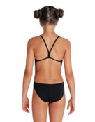 Girls Team Challenge Solid Swimsuit - Black/White