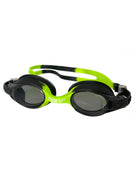 Maru - Junior Sprite Anti-Fog Goggle - Black/Green - Side/Front - Smoke Tinted Lenses - Nose Bridge Maru Logo