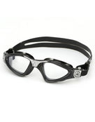 Aqua Sphere - Kayenne Swim Goggles - Black/Silver/Clear Lens - Front/Left Side
