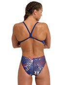 Kikko Pro Challenge Back Swimsuit - Red/White/Blue