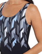 Zoggs - Womens Metropolis Print Adjustable Scoopback Swimsuit - Swimsuit Design