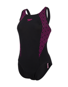 Speedo - Womens Boomstar Splice Flyback - Black/Purple - Product Only Front