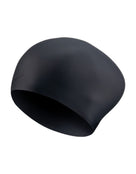 Nike - Long Hair Silicone Swim Cap - Black - Product Only