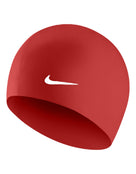 Nike Solid Silicone Adult Swim Cap - Red