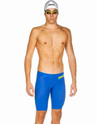 Arena Mens Powerskin Carbon Air 2 Swim Jammer - Blue/Grey - Front Close Up