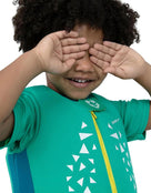 Speedo - Sea Squad Float Swim Suit (3-4 years) - Zoomed Front - Mint Green