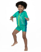 Speedo - Sea Squad Float Swim Suit (3-4 years) - Full Body Front - Mint Green