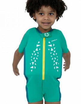 Speedo - Sea Squad Float Swim Suit (3-4 years) - Front - Mint Green