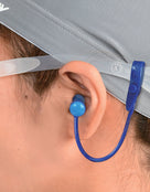View - Way Silicone Ear Plugs - Product In Use With Retaining Cord