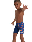 Speedo - Tots Boys Digi Allover Jammer - Navy - Model Front/Side