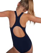 Speedo Girls Endurance Plus Medalist Swimsuit - Navy - Back
