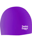SwimExpert Adult Unisex Silicone Swimming Cap - Purple