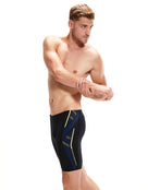 Speedo - Mens Tech Panel Aquashort - Jammer On Model - Black / Blue 