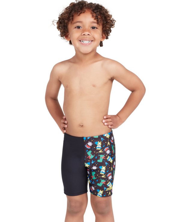 Zoggs - Tots Boys Midi Jammer Rock Star - Model Front / Jammer Front Rock Star Design