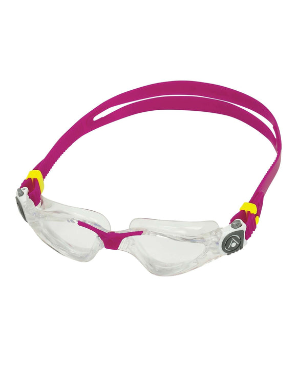 Aqua Sphere - Kayenne Small Fit Swim Goggles - Transparent/Raspberry/Clear Lens - Product