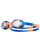 TYR - Swimples Tie Dye Junior Swimming Goggles - Blue/Orange - Front/Side