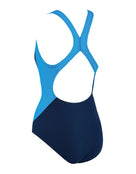 Zoggs - Womens Eaton Flyback Swimsuit - Navy/Blue - Product Back