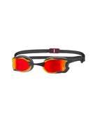 Zoggs - Raptor HCB Mirror Swimming Goggle - Front/Side - Black/Grey/Red