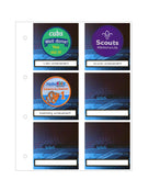 My Proud Moments - Medal Badge & Certificate Case - Badge Holder - Blue