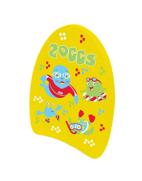 Zoggs - Zoggy Mini Swimming Kickboard - Yellow - Front Design