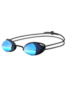Arena - Swedix Mirror Swim Goggle - Smoke/Black/Blue - Product Only Front/Side