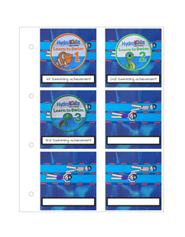 My Proud Moments - Badge Holder Extra Page - Swimmers