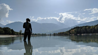 Swimming in Lac de Passy