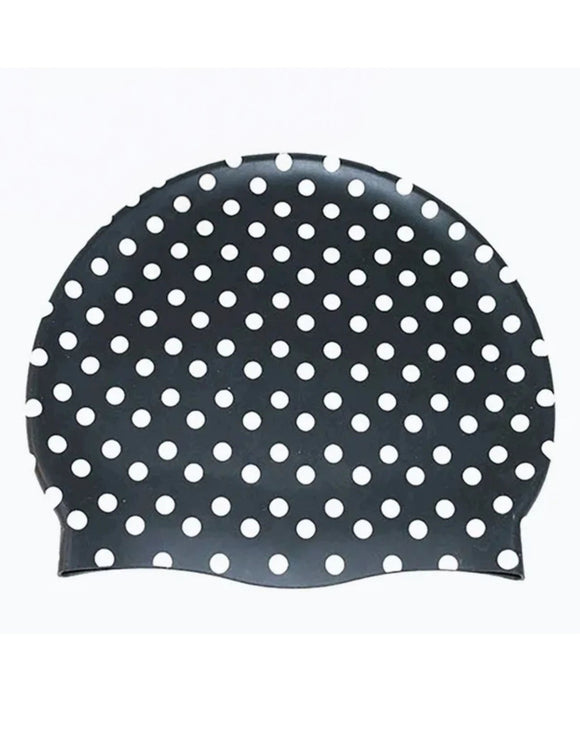 Adult Silicone Swimming Cap - Polka Dot