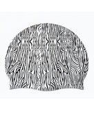 RAS Adult Silicone Swimming Cap - Zebra