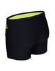 Aquasphere - Essential Swim Boxer - Black/Yellow - Product Front/Left Side