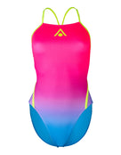 Aqua Sphere - Essential Diamond Back Swimsuit - Multi/Yellow - Product Front