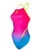 Aqua Sphere - Essential Diamond Back Swimsuit - Multi/Yellow - Product Front/Side