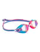 Aqua Sphere - Fastlane Swim Goggles - Limited Edition Titanium Mirrored Lens - Pink/Blue - Product Side/Front