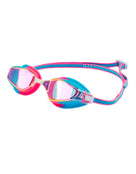 Aqua Sphere - Fastlane Swim Goggles - Limited Edition Titanium Mirrored Lens - Pink/Blue - Product Front/Side