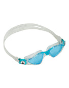 Aquasphere - Kayenne Junior Goggles - Tinted Lens - Transparent/Aqua Blue - Product Side/Front