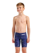Arena - Boys Fireflow Swim Jammer - Navy/Ream Navy - Model Front