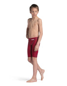 Arena - Boys Powerskin ST NEXT Jammer - Deep Red - Model Front Full Body