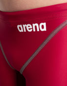 Arena - Boys Powerskin ST NEXT Jammer - Deep Red - Logo