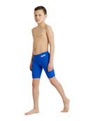 Arena - Boys Team Solid Swim Jammer - Royal/White - Model Front/Side