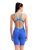 Arena - Limited Edition Powerskin Carbon Air 2 Full Body Short Leg - Neon Blaze Blue - Model Back