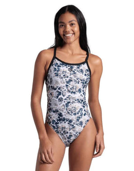 Arena - Earth XCross Back Swimsuit - Black/Multi - Model Front