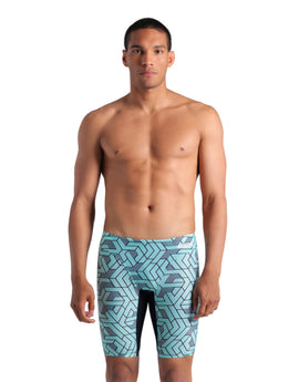Arena - Escape Swim Jammer - Black/Water - Model Front