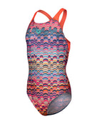 Arena - Girls Ondulation Pro Back Swimsuit - Violet/Coral - Product Front