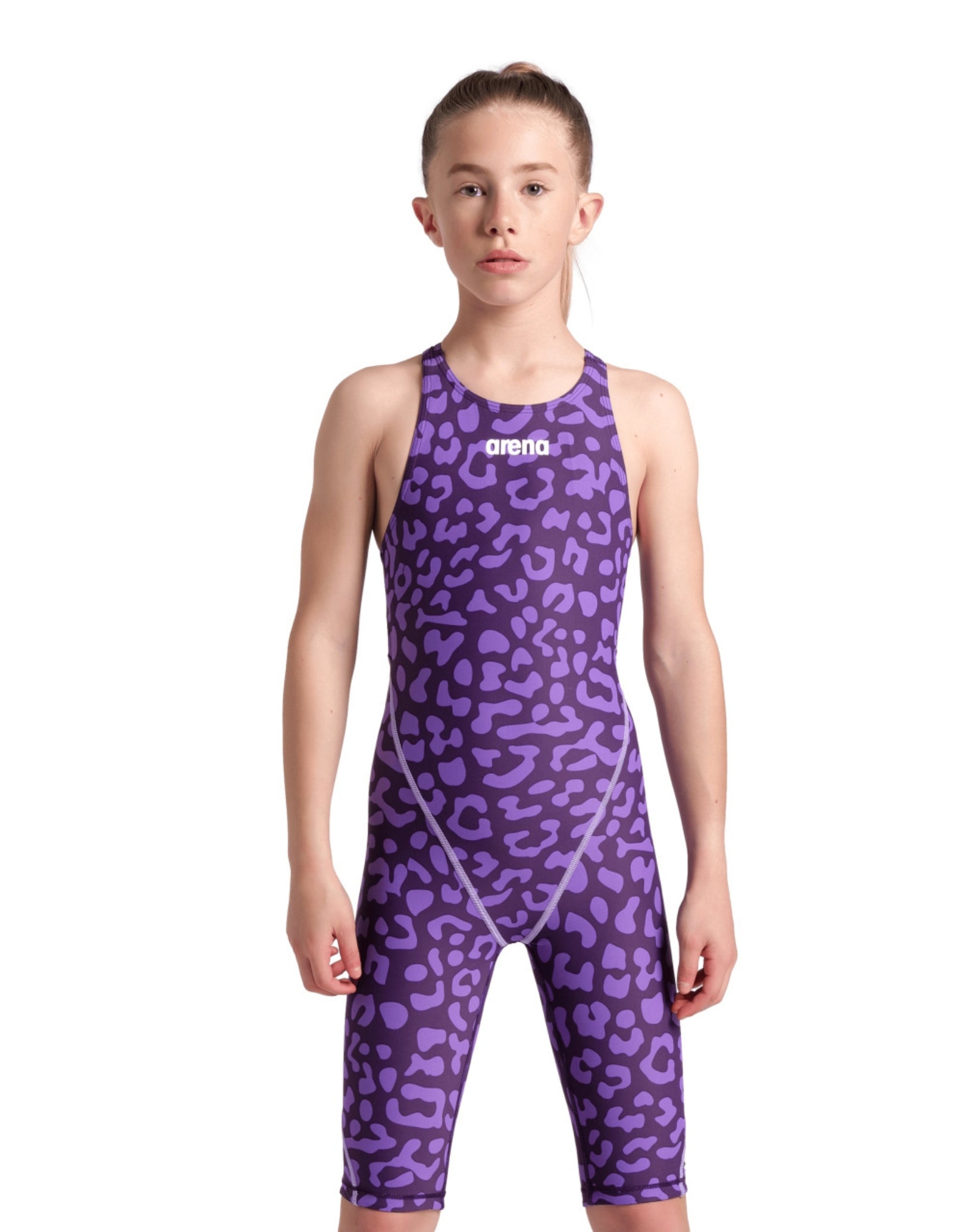 Arena Limited Edition Girls Powerskin ST NEXT Open Back Leopard Skin arena-limited-edition-girls-powerskin-st-next-open-back-leopard-skin
