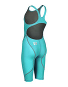 Arena - Girls Powerskin ST NEXT Open Back - Aquamarine Blue - Product Back