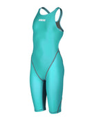 Arena - Girls Powerskin ST NEXT Open Back - Aquamarine Blue - Product Front