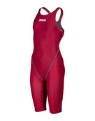 Arena - Girls Powerskin ST NEXT Open Back - Deep Red - Product Front