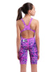 Arena - Limited Edition Girls Powerskin ST NEXT Open Back - Snake Pink - Model Front