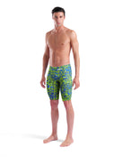 Arena - Limited Edition Powerskin ST NEXT Jammer - Snake Green - Model Front Full Body