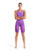 Arena - Limited Edition Powerskin ST NEXT Open Back - Snake Pink - Model Front Full Body